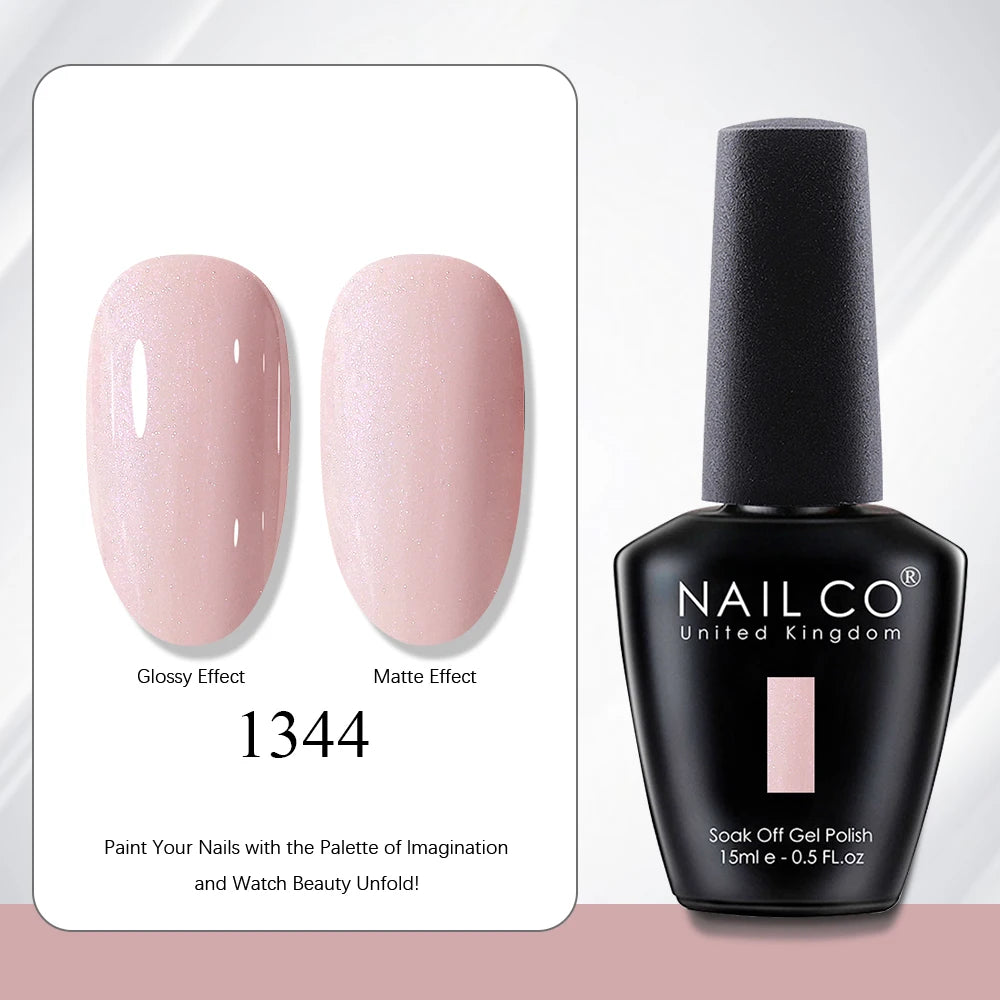 NAILCO 15ml Vernis à ongles Gel Vernis Semi Permanent UV Gel Vernis manucure Vernis Nail Art Nude Gel Poliish