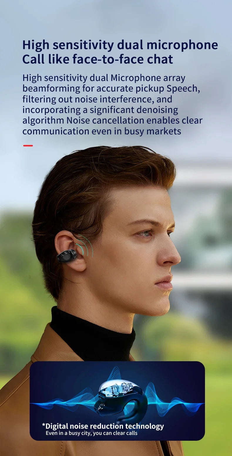 Écouteurs sans fil Bluetooth 5.3, oreillettes intra-auriculaires simples, étanches, TWS, mains libres, pour sport