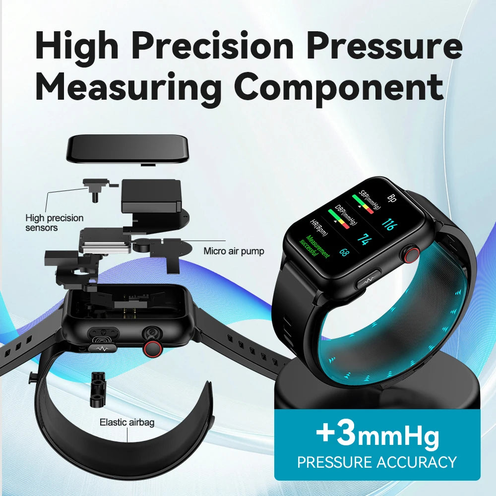 2025 nouvelle montre intelligente NOYAFA précision mesure de la pression artérielle moniteur de santé Smartwatch hommes 320*386 IPS écran couleur