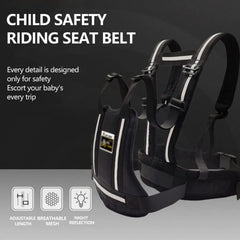 Ceinture de sécurité moto pour enfants, harnais réglable pour enfants, Anti-chute, ceinture de sécurité pour bébé, ceinture de sécurité pour moto et vélo