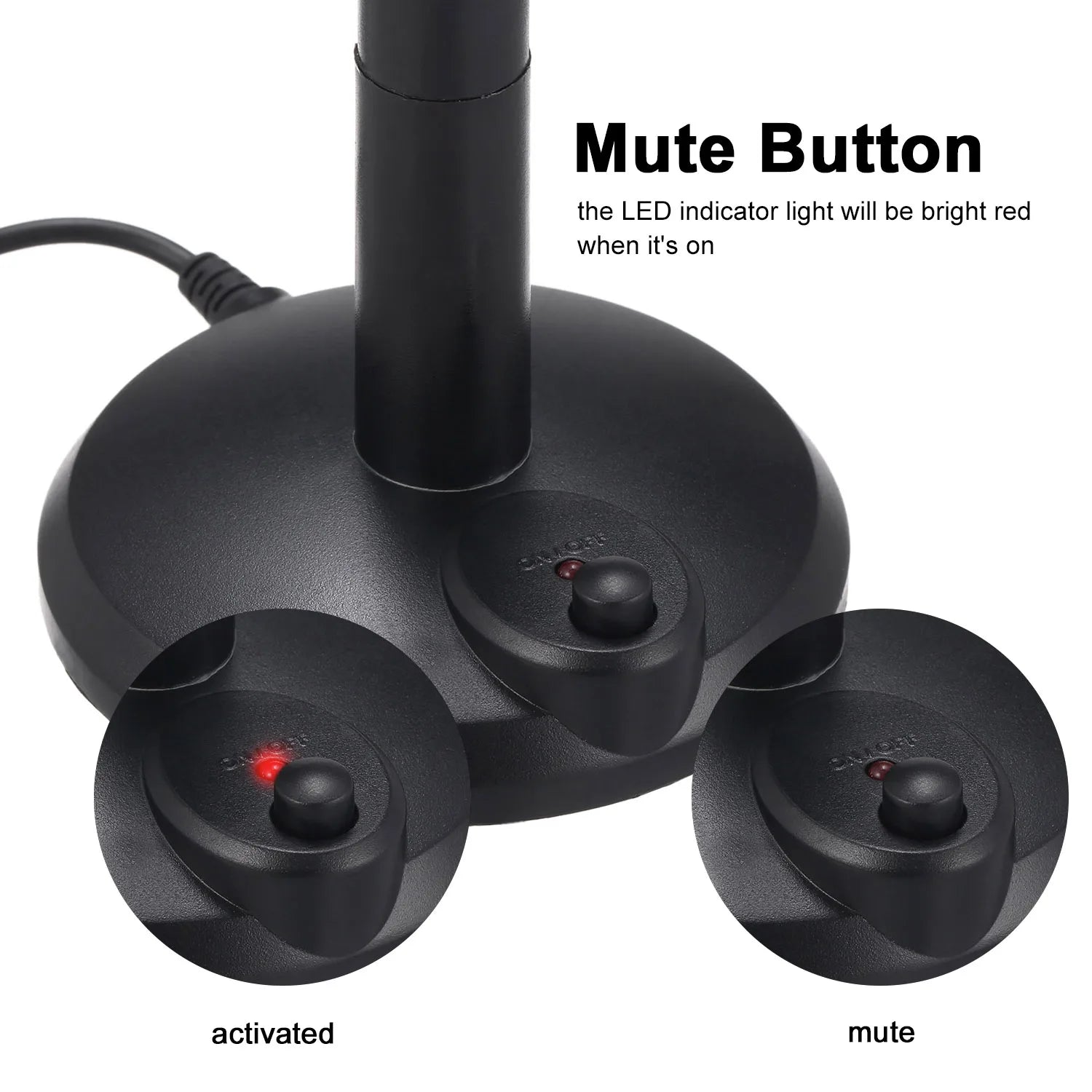 Microphone de bureau USB Plug & Play omnidirectionnel, pour ordinateur portable, enregistrement de jeux sur ordinateur, chat, chant, réunion