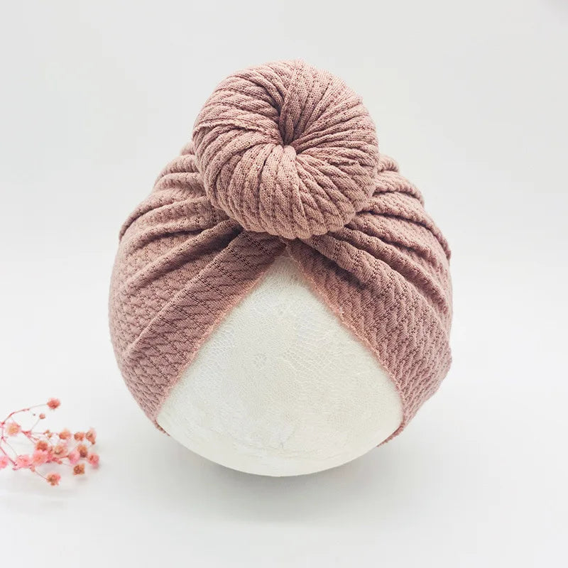 Chapeaux noués pour bébé fille, Bonnet avec nœud, Turban pour bébé, accessoires de tête pour nouveau-né, chapeau d'hiver, Bonnet chaud pour mère et enfant