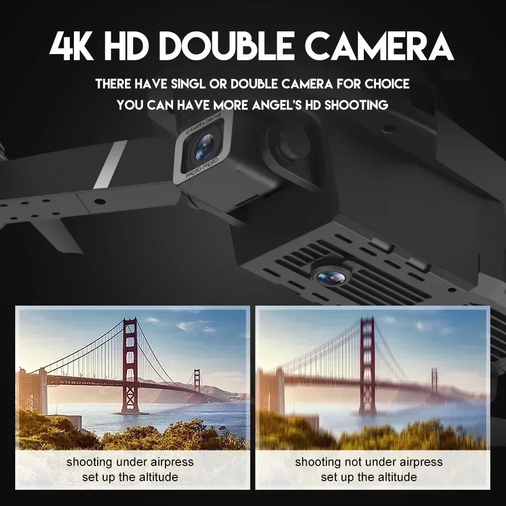 Elite E88 2024 RC Drone – 4K Ultra HD Camera | Foldable and Portable | Altitude Hold | Perfect Gift for Adults and Children
