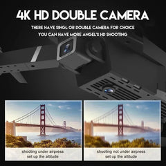 Elite E88 2024 RC Drone – 4K Ultra HD Camera | Foldable and Portable | Altitude Hold | Perfect Gift for Adults and Children