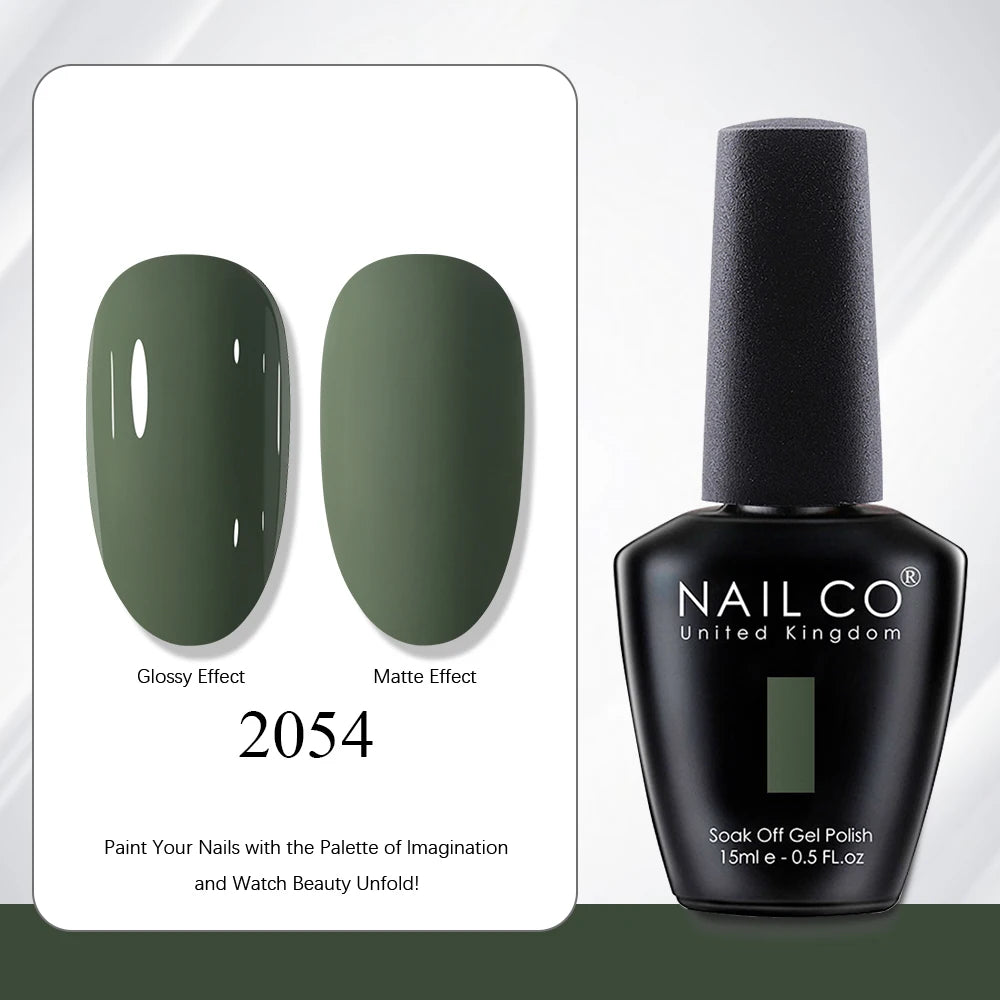 NAILCO 15ml Vernis à ongles Gel Vernis Semi Permanent UV Gel Vernis manucure Vernis Nail Art Nude Gel Poliish