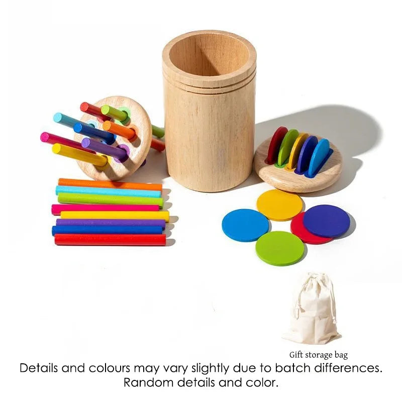 Jouets en bois Montessori, tri des couleurs, jouets à motricité Fine, jouets sensoriels assortis, Puzzle éducatif précoce pour les tout-petits