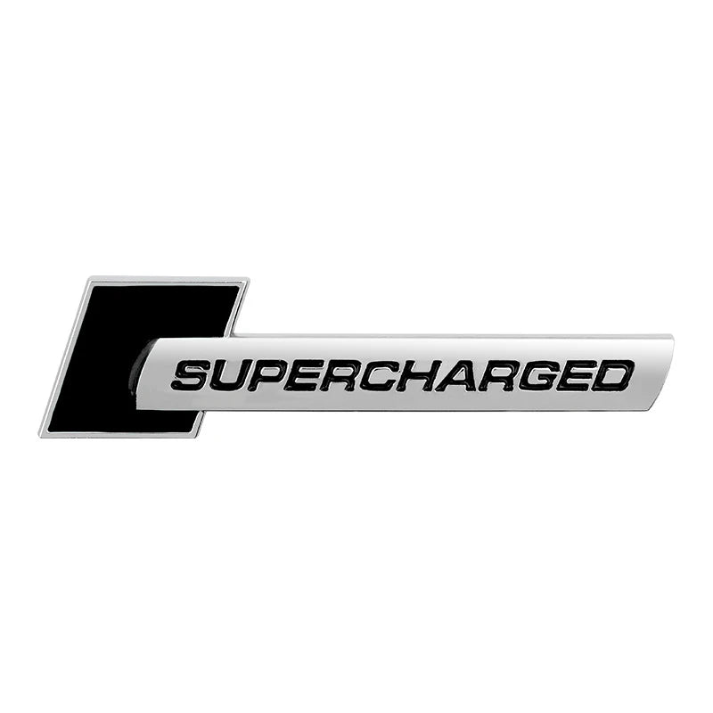 Autocollant de Badge d'emblème suralimenté en métal 3d, autocollant de voiture pour Q7 S Line A6 C6 A8 D4 S4 B8 S6 C5 V6, accessoires de Logo suralimentés