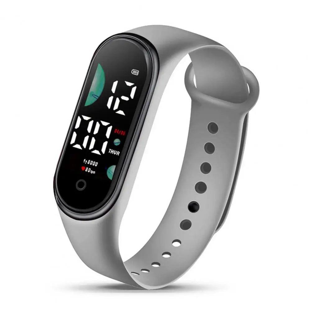 Montre de sport électronique pour enfants, étanche, grand écran de police, affichage LED, Shoous, date automatique, calendrier complet, montre numérique