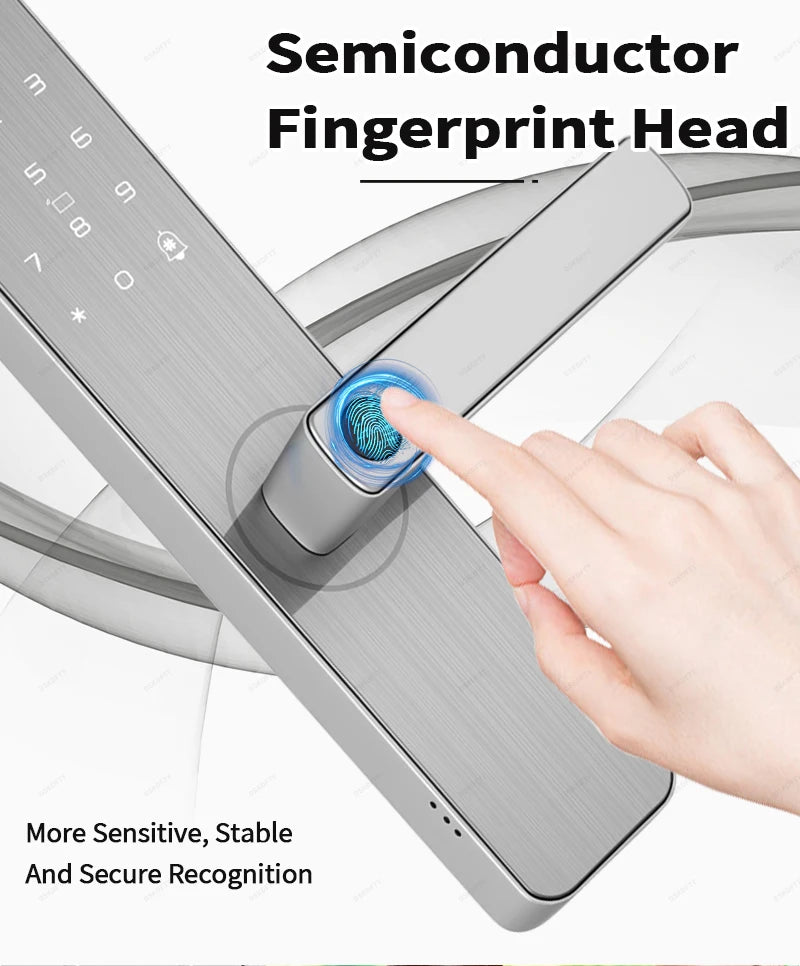 Serrure de porte intelligente pour maison et appartement, caméra d'Arabie Saoudite, WiFi