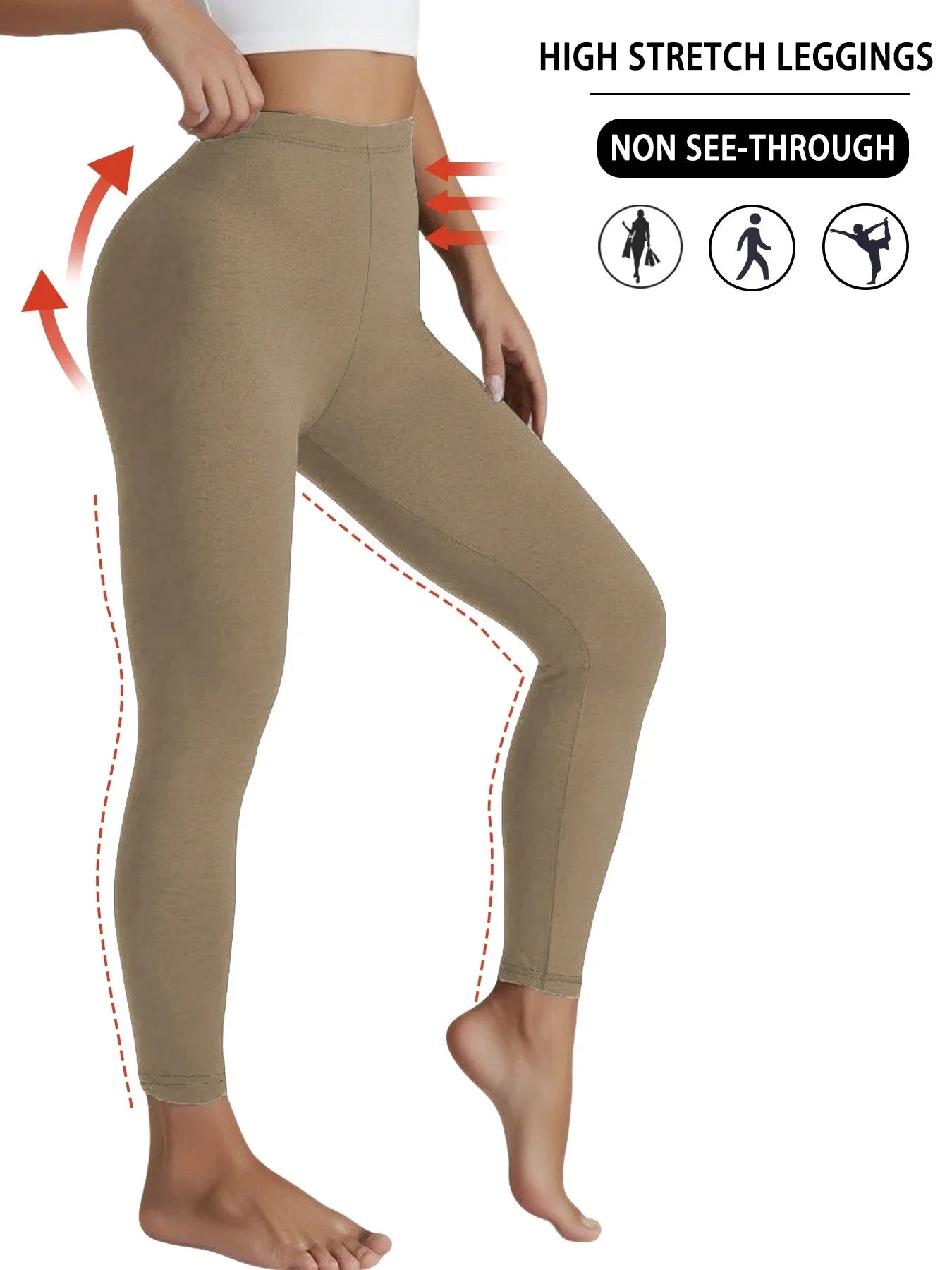 Leggings Super doux pour femmes, haute élasticité, pas transparent, entraînement, Yoga, course à pied, athlétique, Push-Up, gymnastique, longs, Fitness