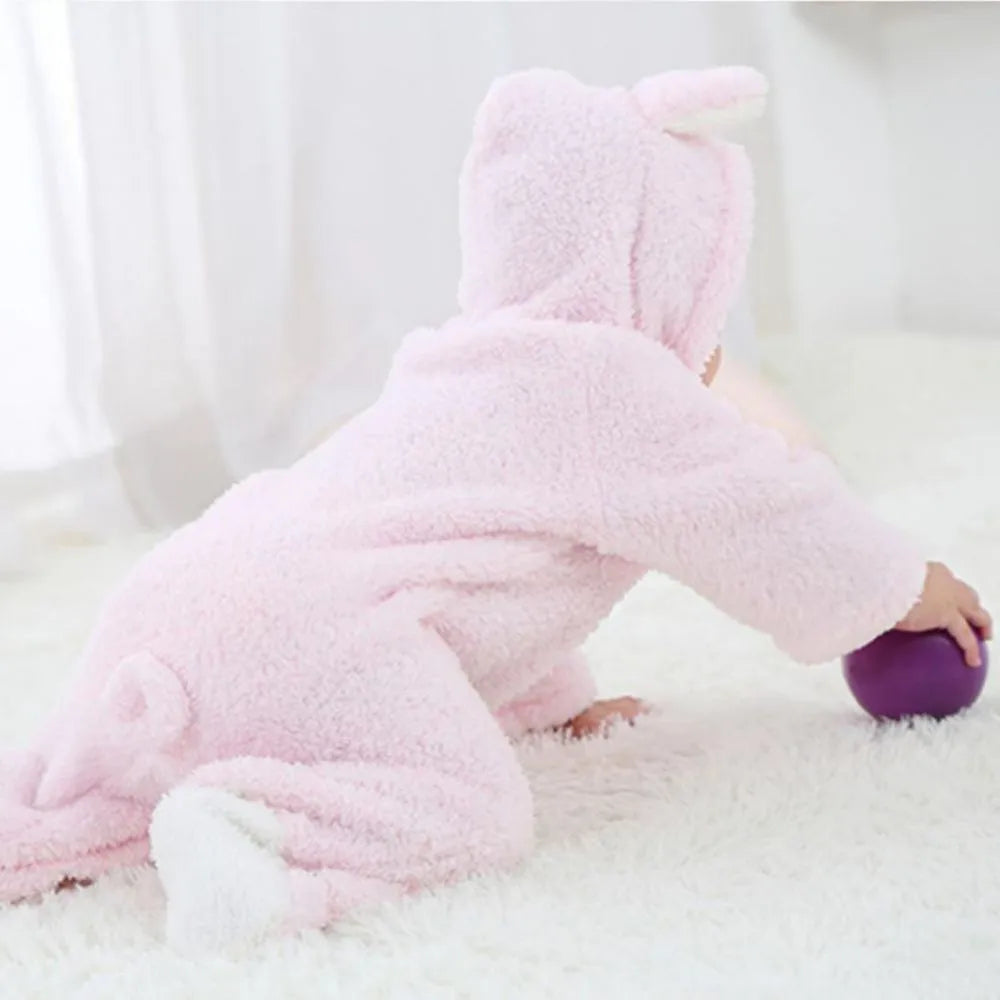 Nouveau-né bébé barboteuses hiver chaud polaire Bebe garçons fille Costume infantile filles vêtements Animal ensemble bébé combinaisons tenue de noël