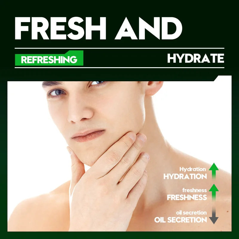 Nettoyant pour le visage frais parfum rafraîchissant nettoyage en profondeur hydratant raffermissant des pores nettoyant pour le visage pour hommes