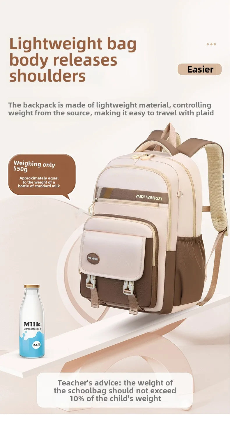 Sac à dos d'école pour enfants avec pendentif de dessin animé pour enfants adolescent Kawaii cartable filles enfants orthopédie sacs à dos imperméables sac
