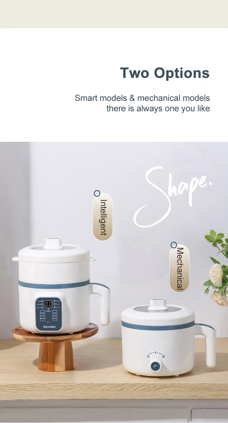 Cuiseur à riz électrique multicuiseur Pot multifonction Mini marmite poêle soupe appareils ménagers pour les Pots de cuisine offres 1-2 personnes