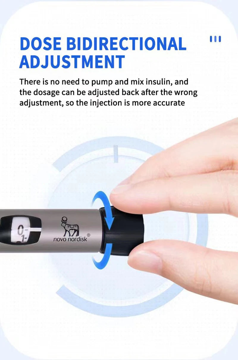 Novo Pen 6 Nordisk stylo d'injection d'insuline transportable Injection domestique 3ml compteur de glycémie diabète surveillance de la glycémie