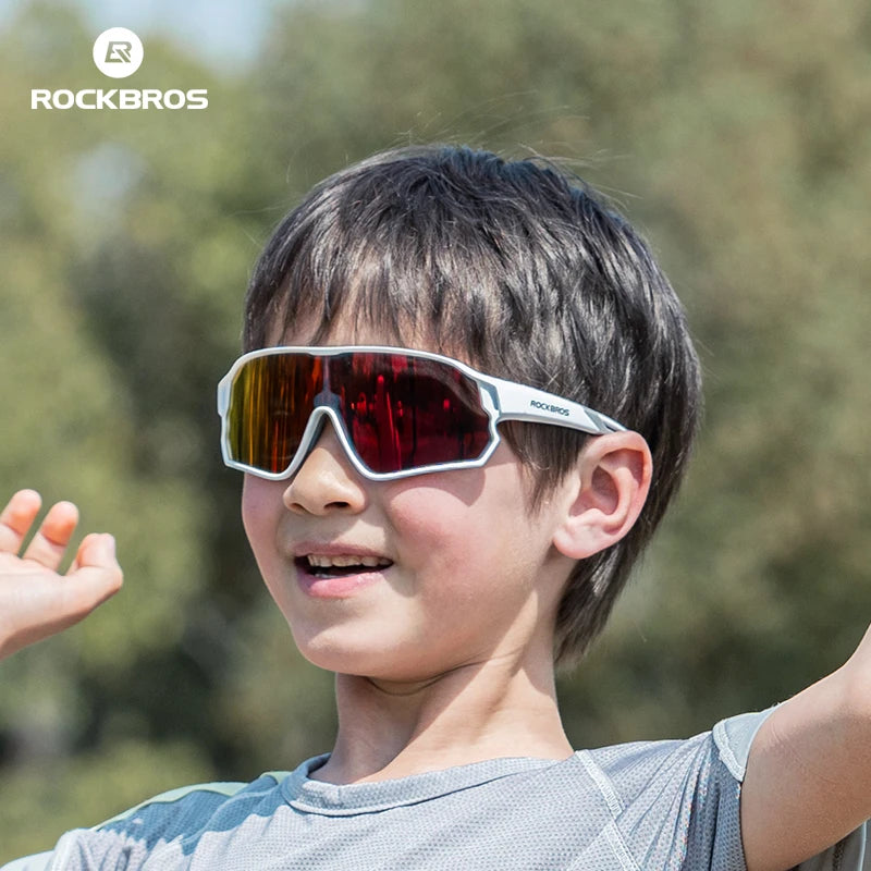 ROCKBROS lunettes de soleil enfants filles garçons lunettes polarisées/photochromiques enfants lunettes Protection UV lunettes lunettes