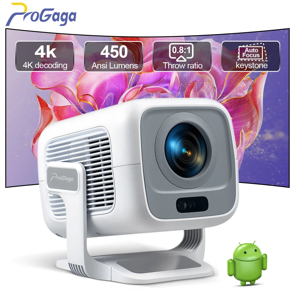 PROGAGA PG370 1080P projecteur Full HD pour film WiFi Android projecteur 4K PG370 Smart TV Home cinéma Mini projecteur vidéo Portable vidéoprojecteur videoprojecteur 4k projecteur projecteur vidéo retroprojecteur 4k