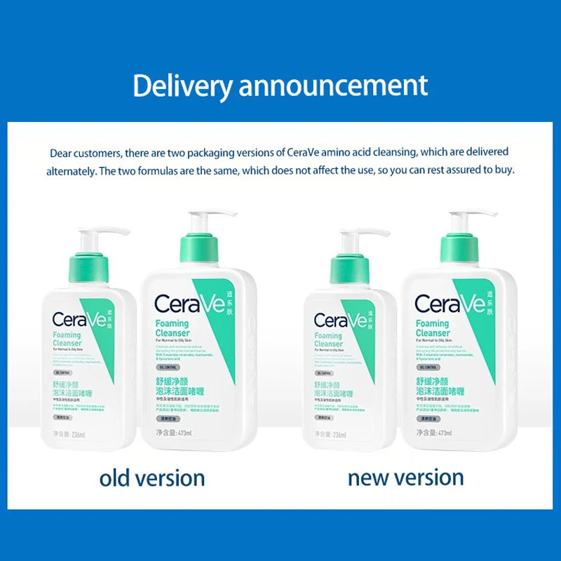 Nettoyant hydratant pour le visage CeraVe |   Lavage hydratant pour peaux sèches |   Acide hyaluronique + céramides + glycérine |   Clea hydratant