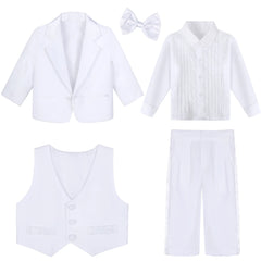 Baby boy costume set, suitable for christening, Easter, church, wedding, birthday, formal ceremony, performance, tuxedo
