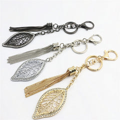 Accessoires en métal, bijoux en métal, porte-clés, pendentif feuille, petits ornements suspendus, accessoires de quincaillerie pour vêtements
