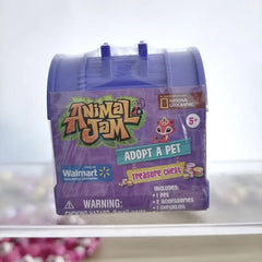 Animal Jam Treasure Chest, Adopt a Mini Animal Figurine, Cute Doll, Collectible Blind Box, Toy, Children's Birthday Gifts