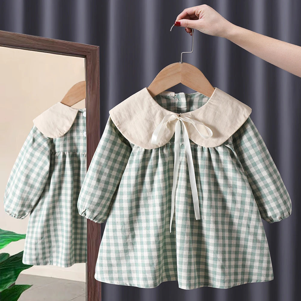 Printemps automne enfant en bas âge enfants filles vêtements bébé arc à manches longues robes costume pour enfants fille vêtements vêtements chauds tenue décontractée
