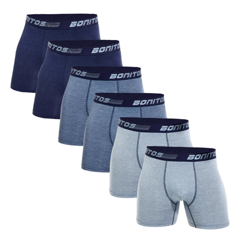 6 pièces/paquet Boxer homme grande taille boxeurs sous-vêtements pour hommes culottes en Polyester pour hommes caleçons Alphabet élastique sangle Shorts