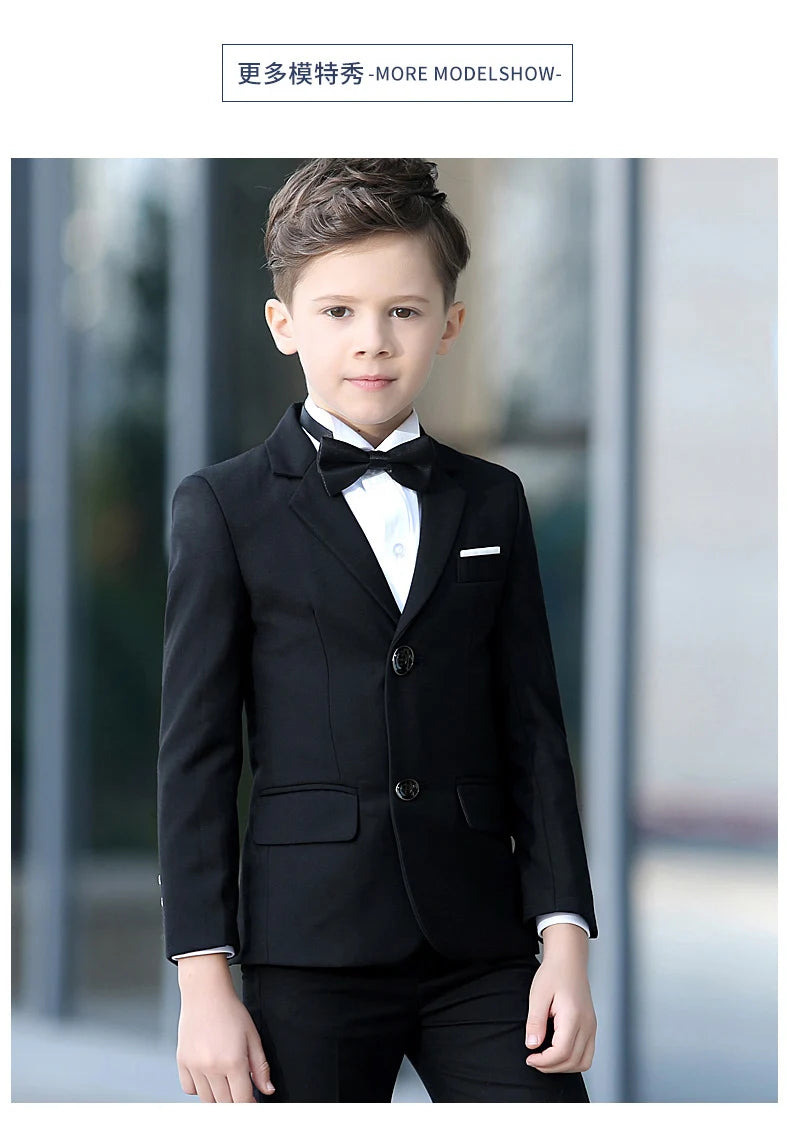 Formal suit for boys, for weddings, white party blazer, trousers, christening outfit, children's suit, prom tuxedo set for men and teenagers