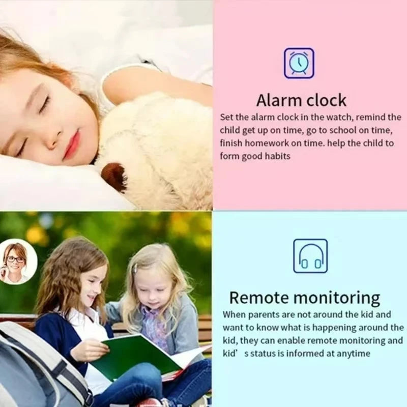 2025New montre originale appel enfants montre intelligente enfants SOS étanche Smartwatch horloge carte SIM localisation Tracker enfant montre 2025