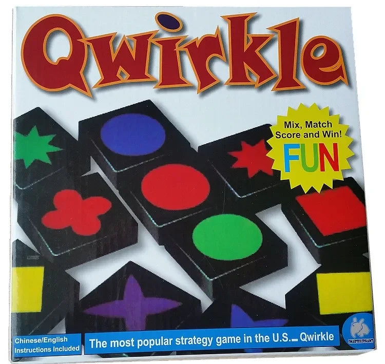 Qwirkle - Explore wooden games for children and adults, parent-child play toy, leisure, learning, gifts, new