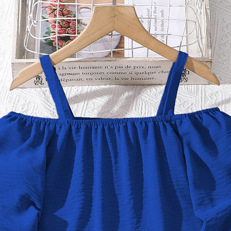 Ensembles de vêtements pour enfants pour filles, kaki, épaules dénudées, haut à manches longues et pantalon imprimé à rayures, costumes pour enfants de Style station d'été OOTD
