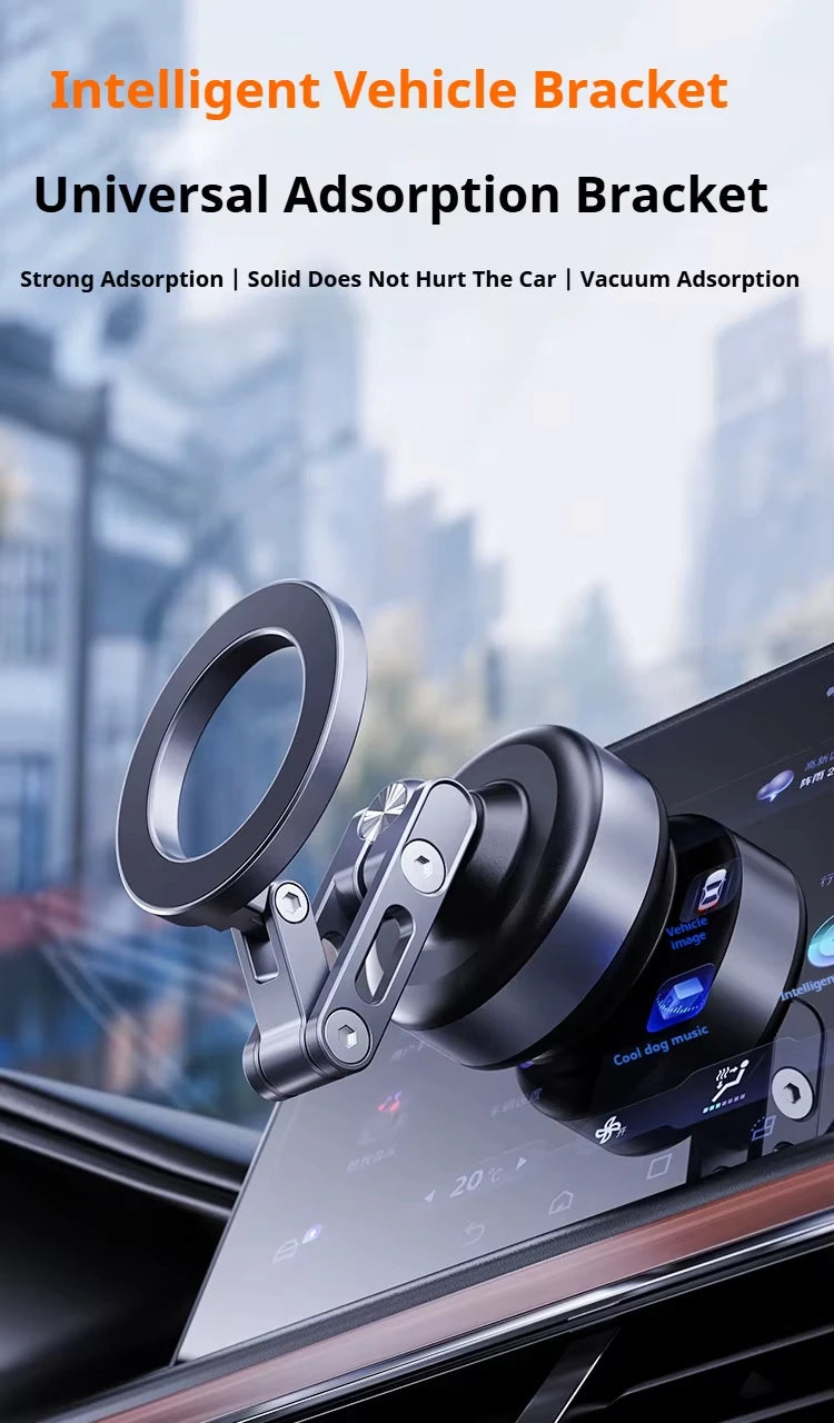 Support de téléphone magnétique pour voiture 360 °   Aspiration sous vide électrique pliante rotative pour support de Streaming de cuisine de gymnase de Navigation de voiture
