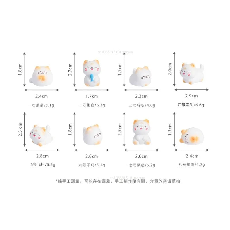 Nouveau modèle de chat de richesse de dessin animé mignon créatif, décoration de bureau, Figurine animale, ornements de chat, accessoires de décoration