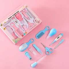 Soins de santé des cheveux thermomètre brosse de toilettage tondeuse anneau de dentition brosse à dents Kit bébé essentiels 10 pièces bébé coupe-ongles ensemble de soins enfant