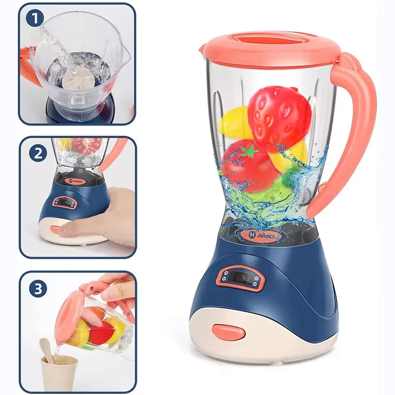 Mini appareils ménagers, jouets de cuisine, ensemble de jeu de simulation avec cafetière, mélangeur et grille-pain, cadeaux pour enfants, garçons et filles