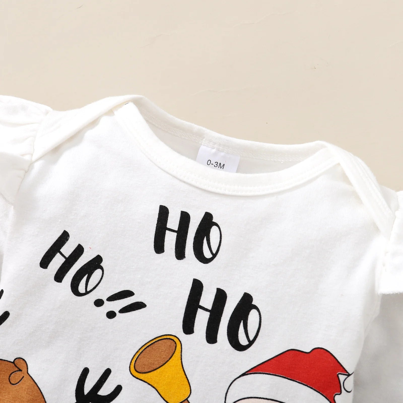 Ensemble de vacances pour enfants, body imprimé père noël + jupe en fil + bandeau + chaussettes, ensemble de noël pour bébé fille de 0 à 18 mois, 4 pièces/ensemble
