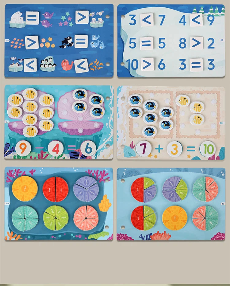 Livre Montessori pour bébé, mon premier livre silencieux, jouet éducatif pour l'apprentissage précoce, jeu assorti pour bébés de 2 à 3 ans