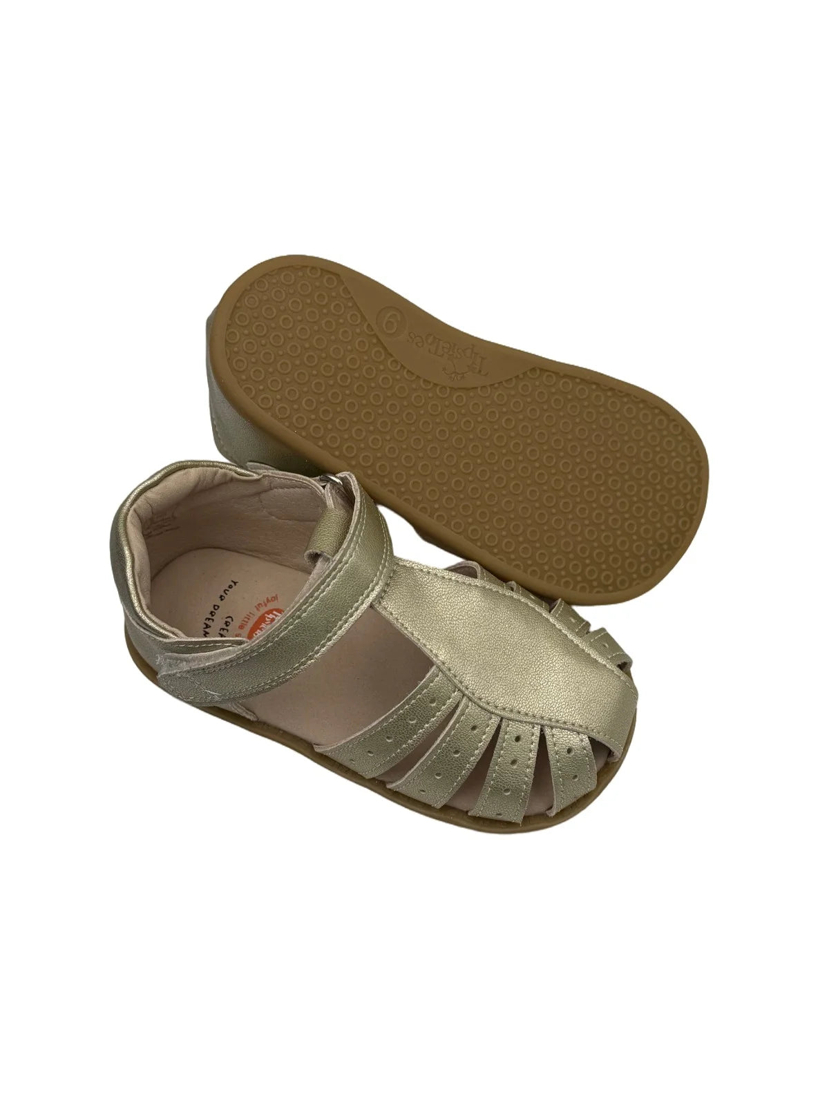 Tipsietoes Enfants filles pieds nus sandales d'été talon bas en cuir véritable Enfants Fille robe de soirée chaussures Enfant en bas âge Enfants