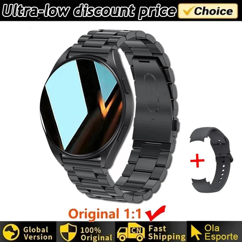 Smartwatch femmes montre 6 surveillance de la santé montre étanche Assistant vocal Bluetooth appel montre intelligente 2025 nouvelle montre de sport