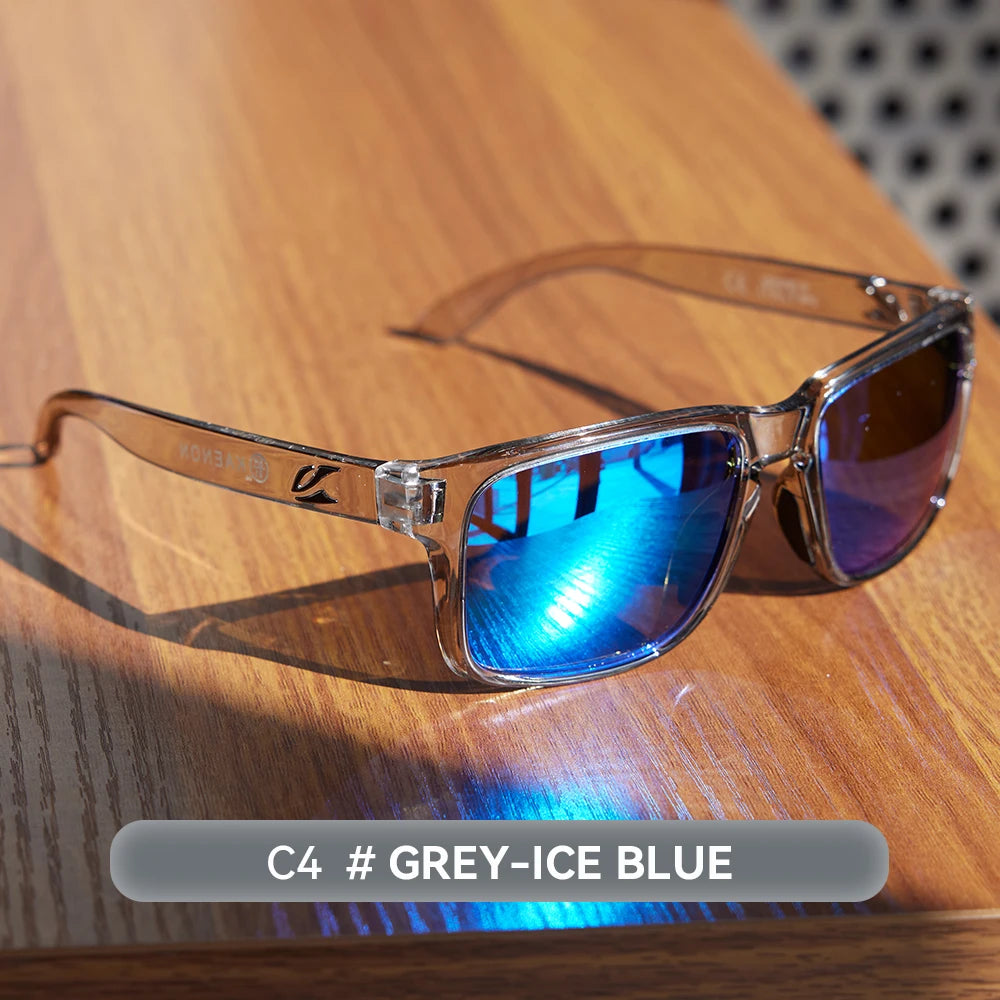 Kaenon Classic Square Polarized Unisex Medium Size Photochromic Sunglasses Grey Sunglasses