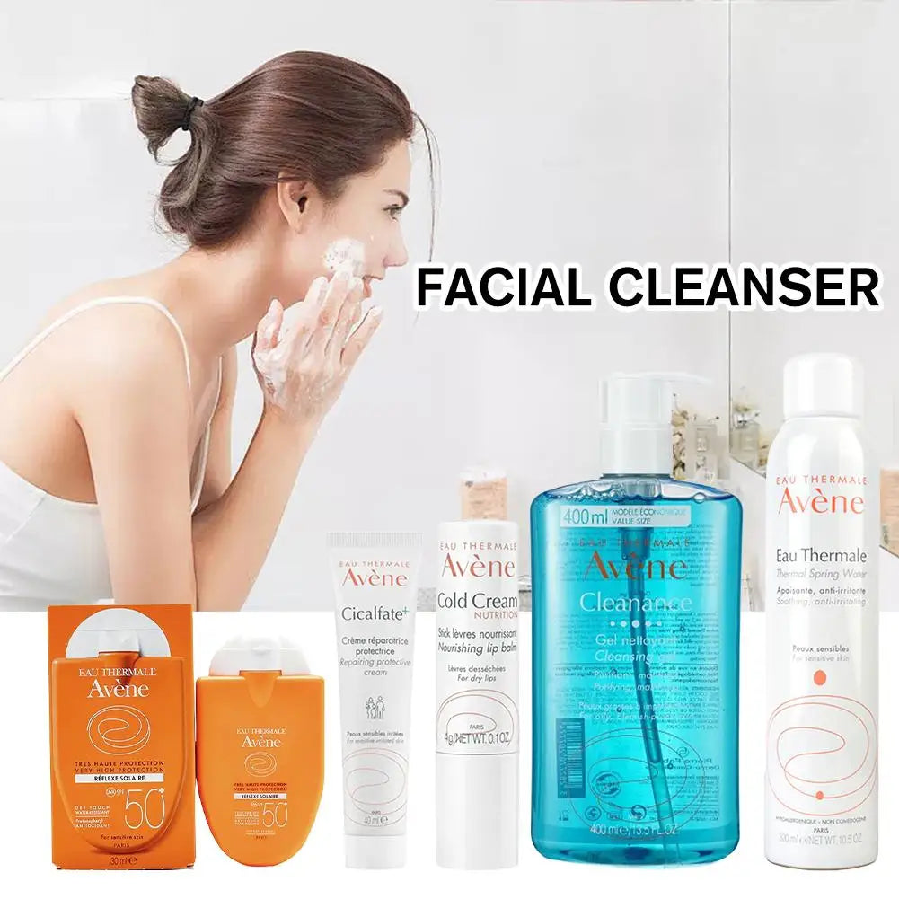 Avene nettoyant nettoyant en profondeur pour le visage élimine la saleté du visage crème froide blanchissante SPF 50 + crème solaire Gel hydratant soins de la peau
