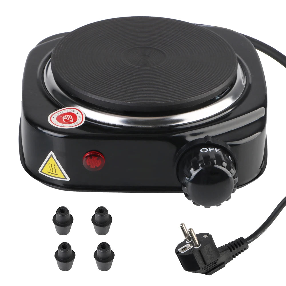 Mini cuisinière électrique multifonctionnelle, appareil de cuisine, cuisinière, plaque chauffante, lait, eau, café, four chauffant, 500W, 220V