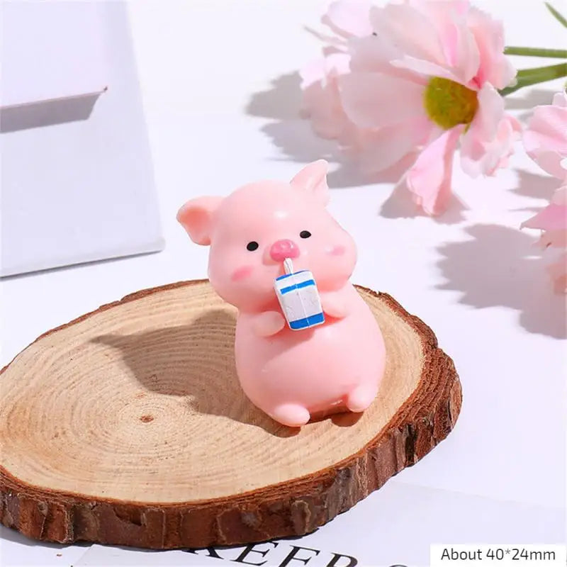 Figurine de overrose de dessin animé mignon, mini figurine, statue de overen résine, jouet de collection, décoration de jardin nickel é, 1 pièce