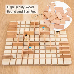 Jouets d'échecs en bois, jeux de stratégie pour enfants, entraînement cérébral, jeu de société interactif Parent-enfant, Puzzle de pensée logique amusant, cadeaux