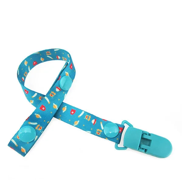 1pc bébé sucette Clips chaîne matériau confortable mignon factice pince titulaire mamelons enfants dessin animé attache-sucette attache-sucette
