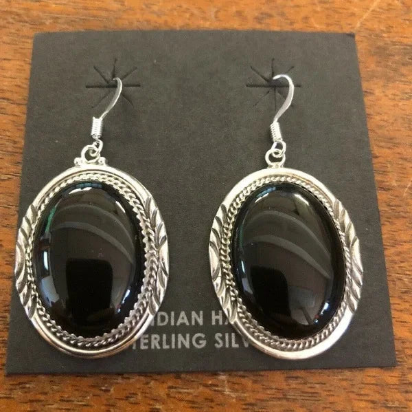 Boucles d'Oreilles Rondes et Exquises pour Homme et Femme Bijoux de Charme, à la Mode, Polyvalents, Noirs, Cadeaux d'Amour, 2024