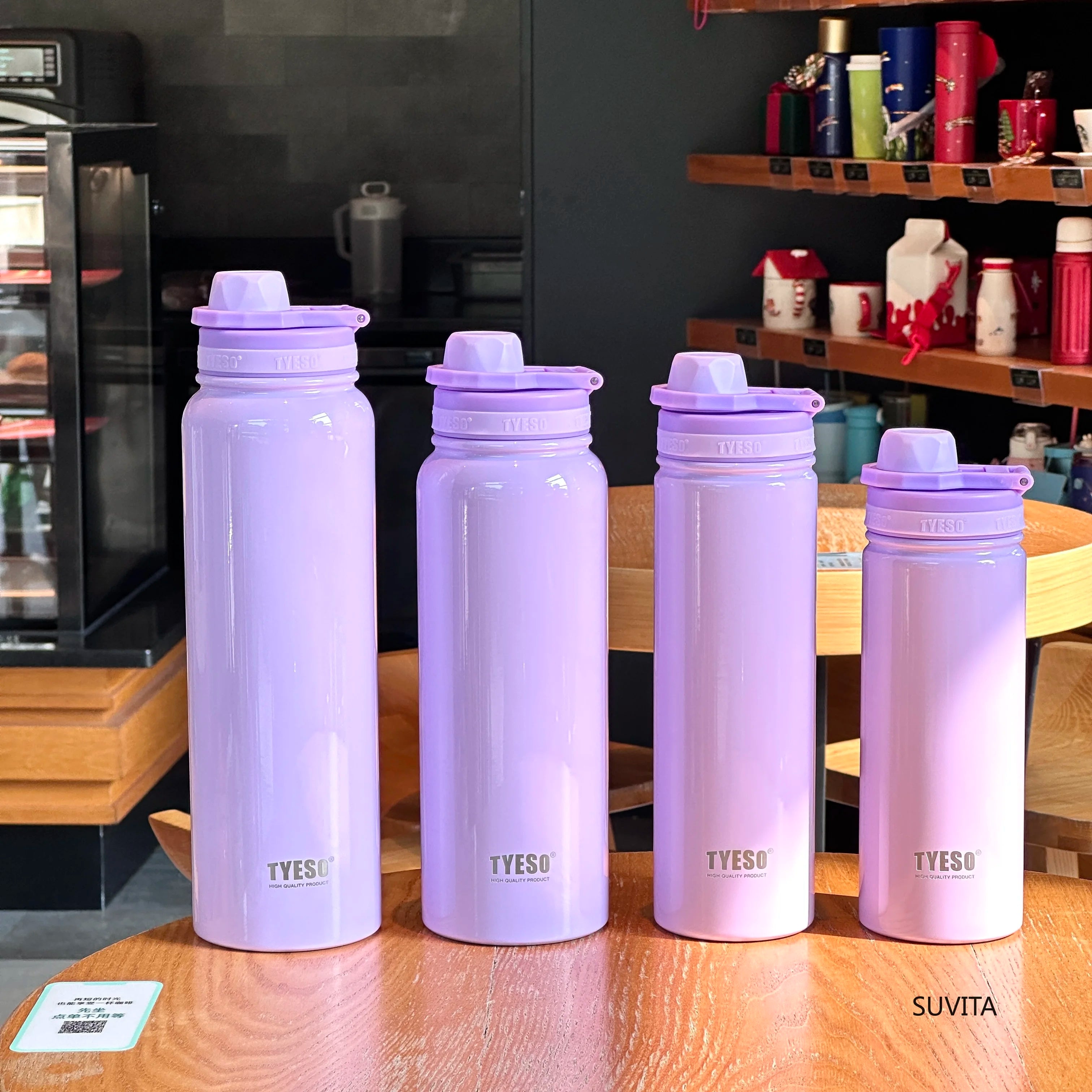 Tyeso – bouteille d'eau Thermos en acier inoxydable, flacon sous vide de Sport Portable, garde le froid et la chaleur, tasse thermique, gobelet isolé pour voiture