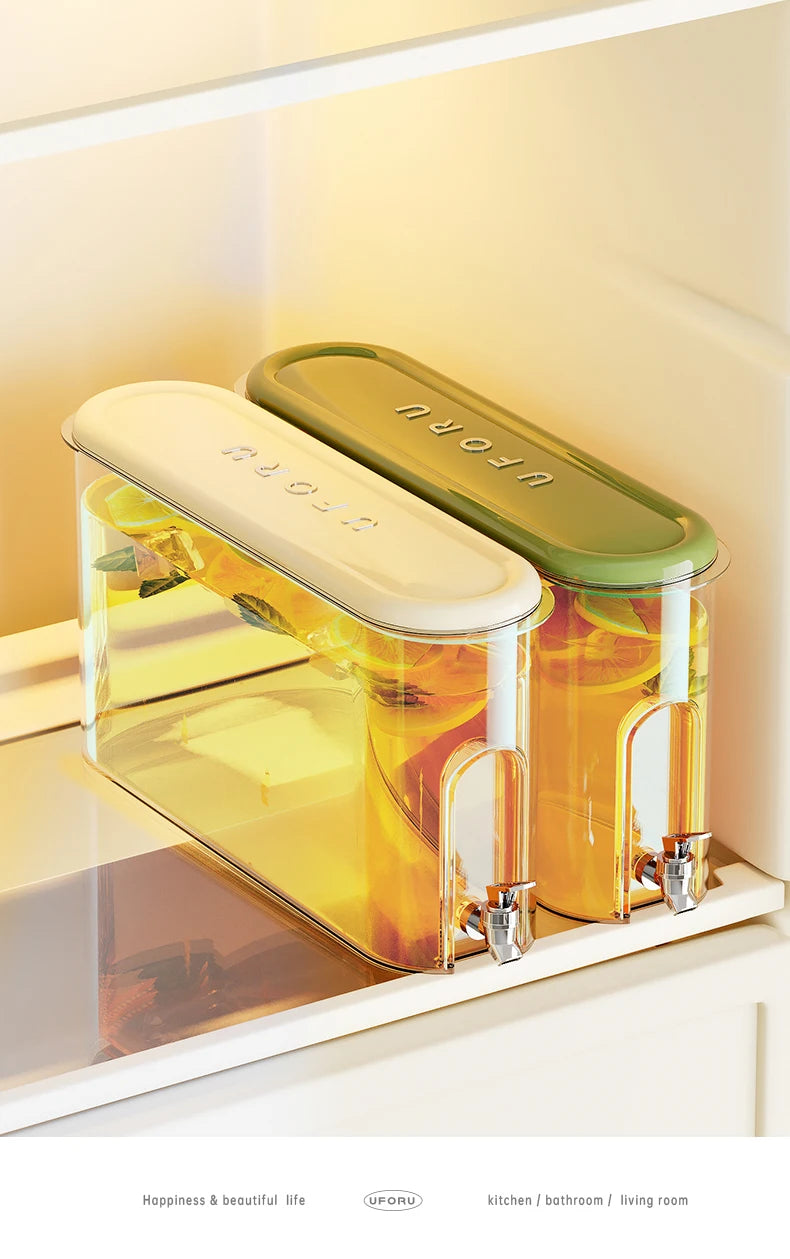 UFORU bouteille d'eau froide avec robinet ménage sens avancé grande capacité scellé bouteille d'eau froide de qualité alimentaire