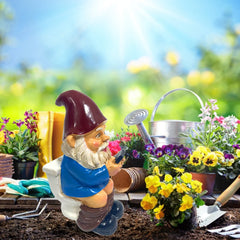 Miniature garden gnome ornaments, garden gnome, Auckland figurine, crafts, yard decoration in intensified resin