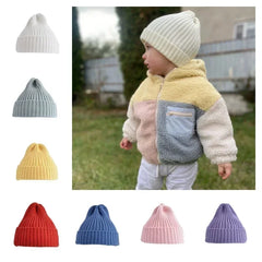 Bonnet au crochet pour nouveau-né, chapeaux d'hiver pour enfants, accessoires de photographie pour tout-petits, trucs chauds pour garçons et filles